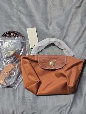 Longchamp Tote Shoulder Bag Pliage Xs Mini Brown outlet new includes strap